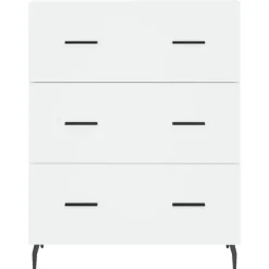 vidaXL Dressoir 69,5x34x90 cm bewerkt hout wit