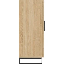 vidaXL Dressoir 34,5x34x90 cm bewerkt hout sonoma eiken