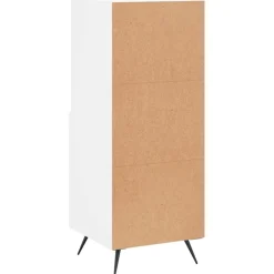 vidaXL Dressoir 34,5x34x90 cm bewerkt hout wit