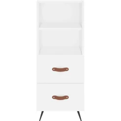 vidaXL Dressoir 34,5x34x90 cm bewerkt hout wit