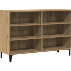 vidaXL Dressoir 103,5x35x70 cm bewerkt hout artisanaal eikenkleurig