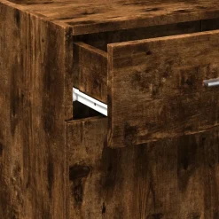 vidaXL Dressoir 50x42,5x93 cm bewerkt hout gerookt eikenkleurig
