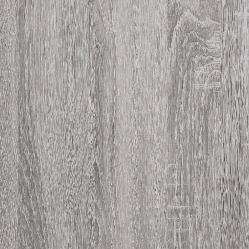 vidaXL Dressoir 34,5x34x90 cm bewerkt hout grijs sonoma eikenkleurig