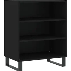 vidaXL Dressoir 57x35x70 cm bewerkt hout zwart