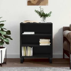 vidaXL Dressoir 57x35x70 cm bewerkt hout zwart