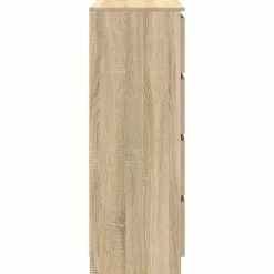 vidaXL Dressoir 100x35x99 cm bewerkt hout sonoma eikenkleurig