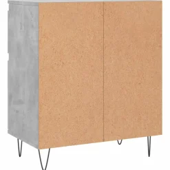 vidaXL Dressoir 60x35x70 cm bewerkt hout betongrijs