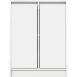 vidaXL Dressoir 70x35x67,5 cm bewerkt hout hoogglans wit