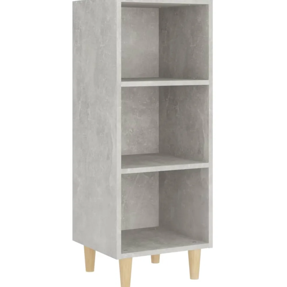 vidaXL Dressoir 34,5x32,5x90 cm bewerkt hout betongrijs