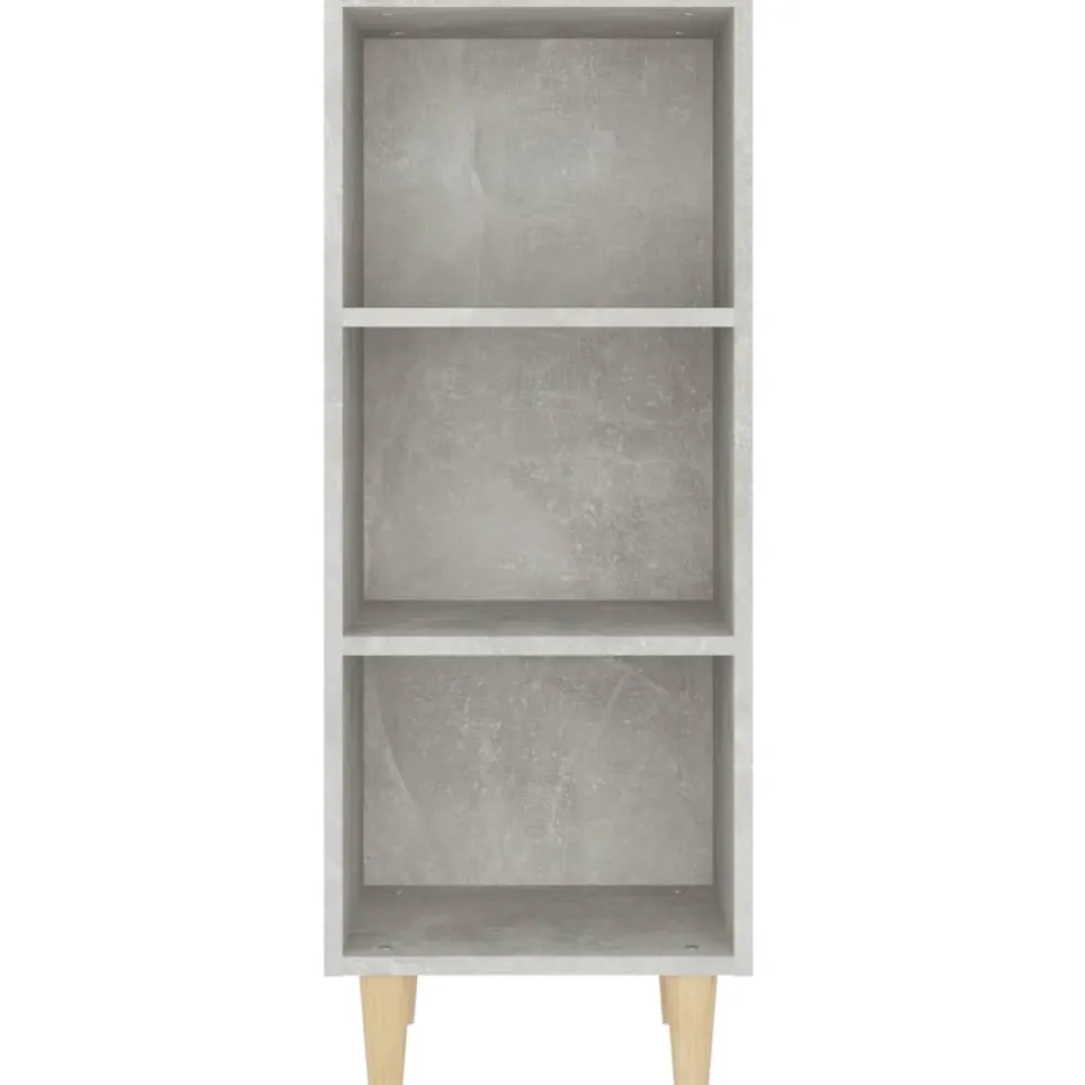 vidaXL Dressoir 34,5x32,5x90 cm bewerkt hout betongrijs
