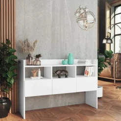 vidaXL Dressoir 105x30x70 cm bewerkt hout wit