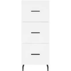 vidaXL Dressoir 34,5x34x90 cm bewerkt hout wit