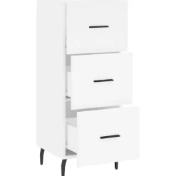 vidaXL Dressoir 34,5x34x90 cm bewerkt hout wit