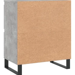 vidaXL Dressoir 60x35x70 cm bewerkt hout betongrijs