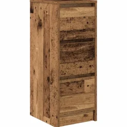 vidaXL Dressoir 29,5x34x76 cm bewerkt hout oud houtkleurig