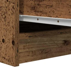 vidaXL Dressoir 29,5x34x76 cm bewerkt hout oud houtkleurig