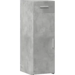 vidaXL Dressoir 30x42,5x93 cm bewerkt hout betongrijs