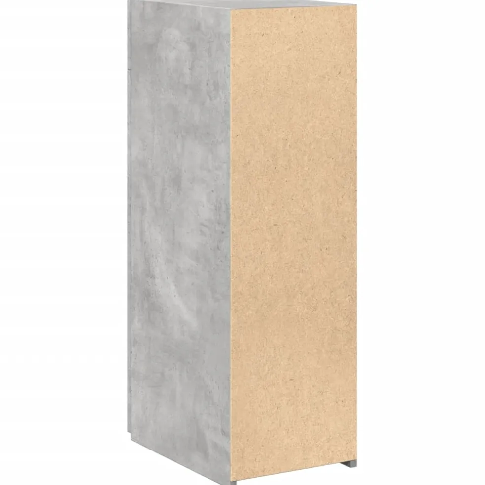 vidaXL Dressoir 30x42,5x93 cm bewerkt hout betongrijs