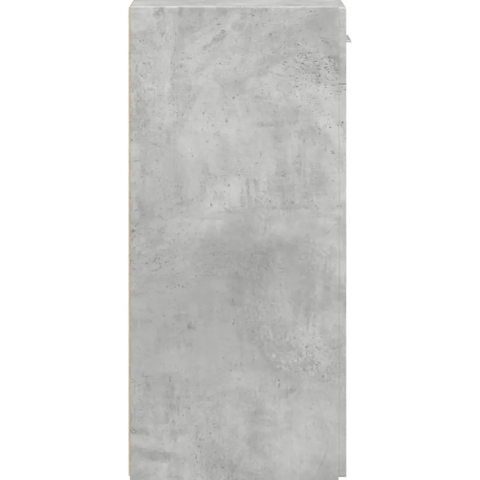 vidaXL Dressoir 30x42,5x93 cm bewerkt hout betongrijs