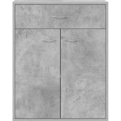 vidaXL Dressoir 30x30x70 cm bewerkt hout gerookt eikenkleurig