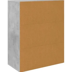 vidaXL Dressoir 30x30x70 cm bewerkt hout gerookt eikenkleurig