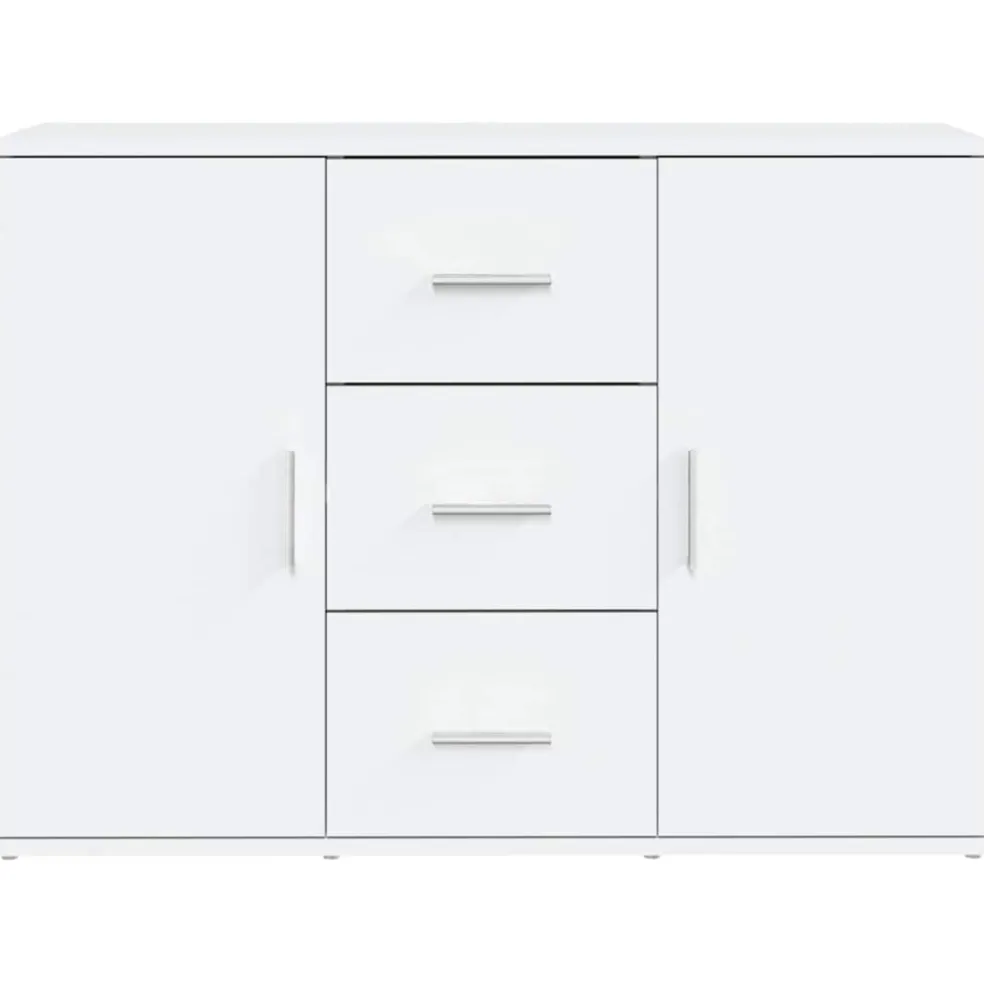 vidaXL Dressoir 91x29,5x65 cm bewerkt hout wit