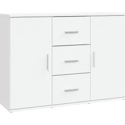 vidaXL Dressoir 91x29,5x65 cm bewerkt hout wit