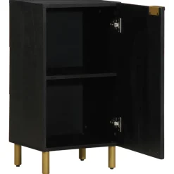 vidaXL Dressoir 40x33x75 cm bewerkt hout zwart