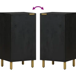vidaXL Dressoir 40x33x75 cm bewerkt hout zwart