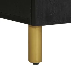 vidaXL Dressoir 40x33x75 cm bewerkt hout zwart