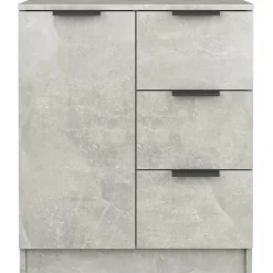vidaXL Dressoir 60x30x70 cm bewerkt hout betongrijs