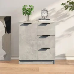 vidaXL Dressoir 60x30x70 cm bewerkt hout betongrijs