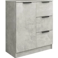 vidaXL Dressoir 60x30x70 cm bewerkt hout betongrijs