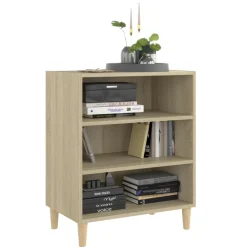 vidaXL Dressoir 57x35x70 cm bewerkt hout sonoma eikenkleurig