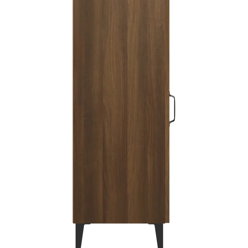 vidaXL Dressoir 34,5x34x90 cm bewerkt hout bruin eikenkleur