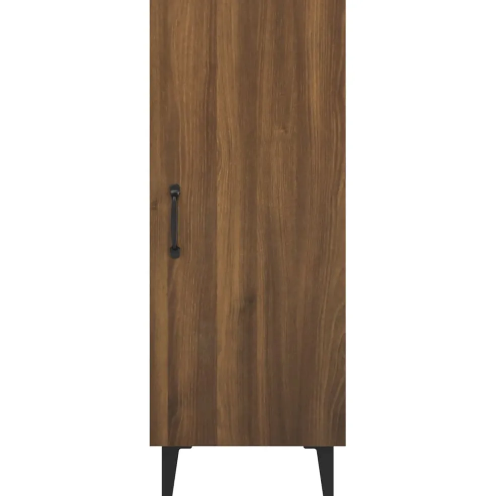vidaXL Dressoir 34,5x34x90 cm bewerkt hout bruin eikenkleur