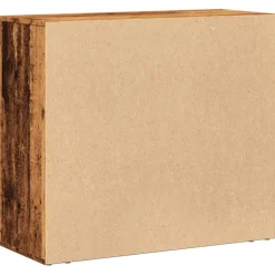 vidaXL Dressoir 80x33x70 cm bewerkt hout oud houtkleurig