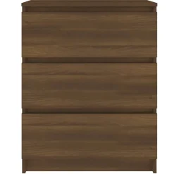 vidaXL Dressoir 60x35x76 cm bewerkt hout bruin eikenkleur