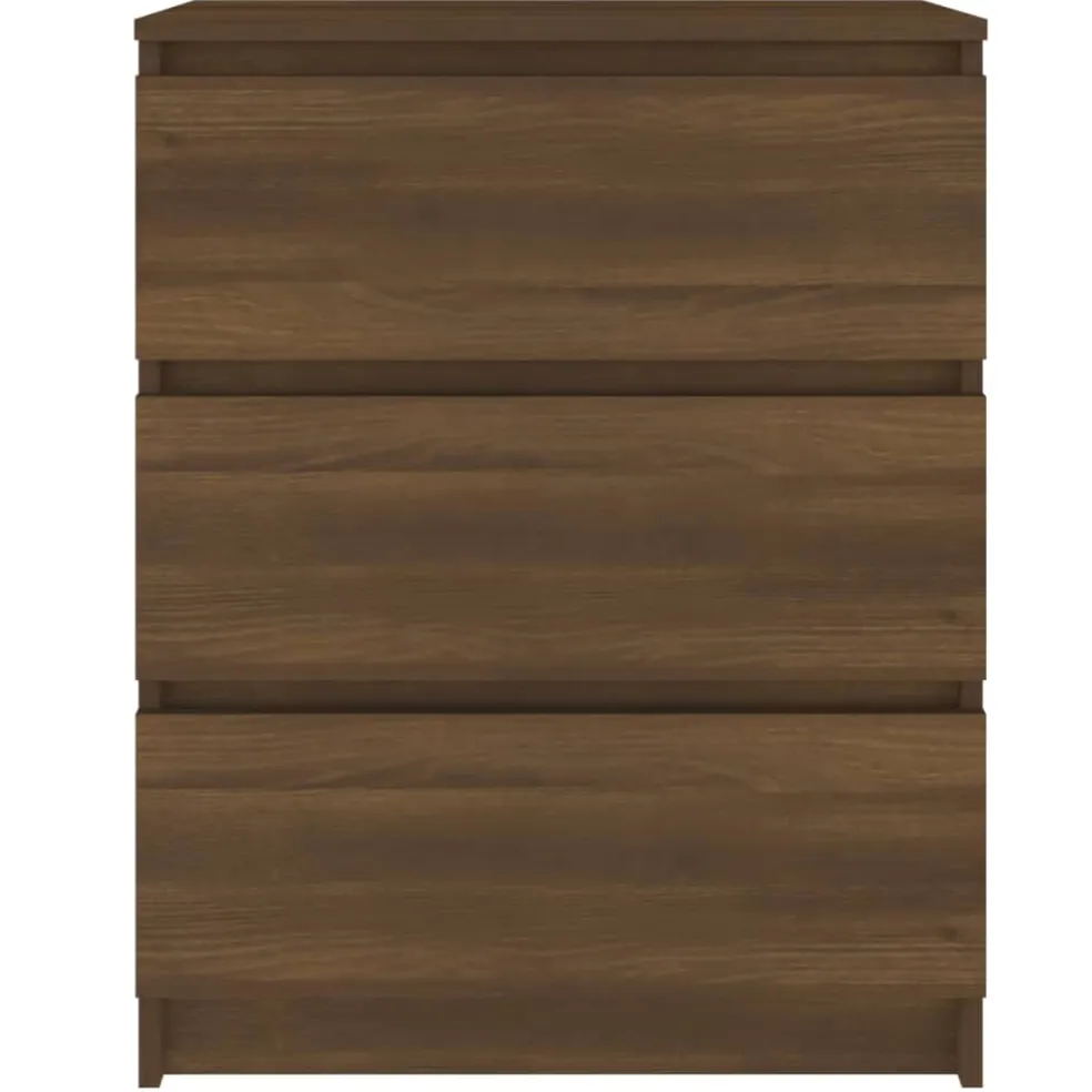 vidaXL Dressoir 60x35x76 cm bewerkt hout bruin eikenkleur