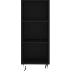 vidaXL Dressoir 34,5x32,5x90 cm bewerkt hout zwart