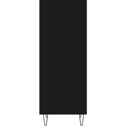 vidaXL Dressoir 34,5x32,5x90 cm bewerkt hout zwart
