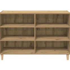 vidaXL Dressoir 103,5x35x70 cm bewerkt hout artisanaal eikenkleurig