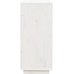 vidaXL Dressoir 74x35x80 cm massief grenenhout wit