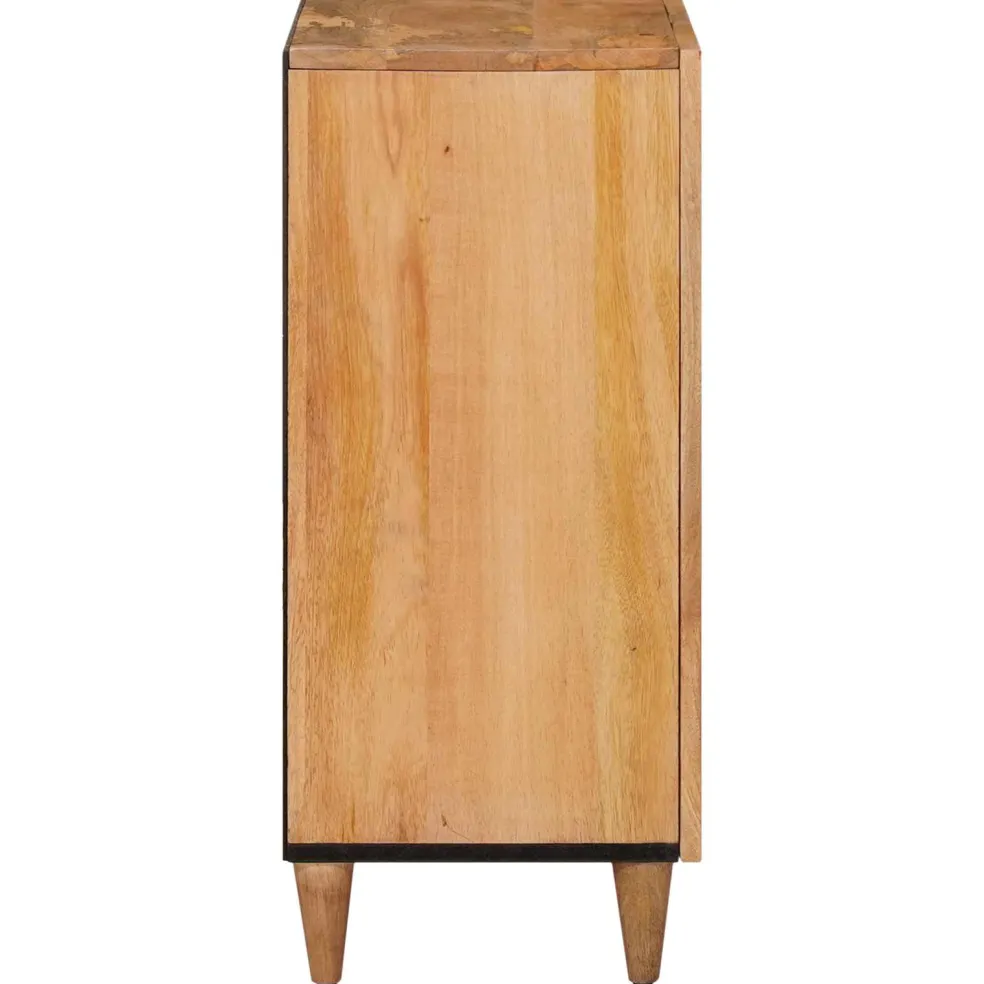 vidaXL Dressoir 60 x 33 x 75 cm Massief Mango Hout Naturel
