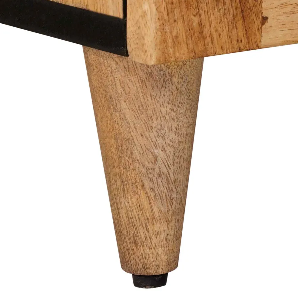 vidaXL Dressoir 60 x 33 x 75 cm Massief Mango Hout Naturel