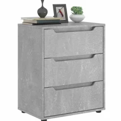 vidaXL Dressoir 60x40x73 cm spaanplaat betongrijs betongrijs
