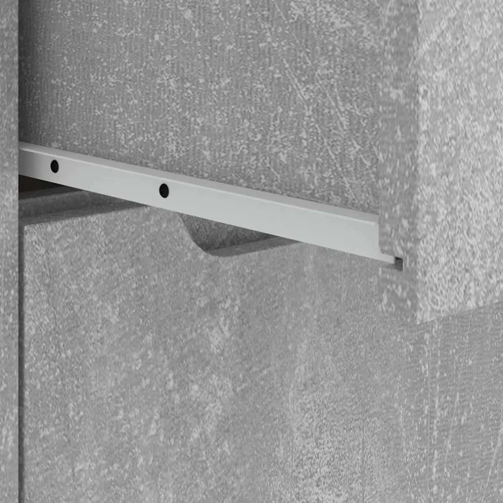 vidaXL Dressoir 60x40x73 cm spaanplaat betongrijs betongrijs
