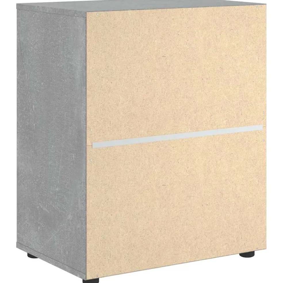 vidaXL Dressoir 60x40x73 cm spaanplaat betongrijs betongrijs