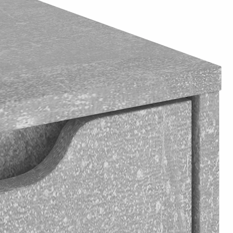 vidaXL Dressoir 60x40x73 cm spaanplaat betongrijs betongrijs