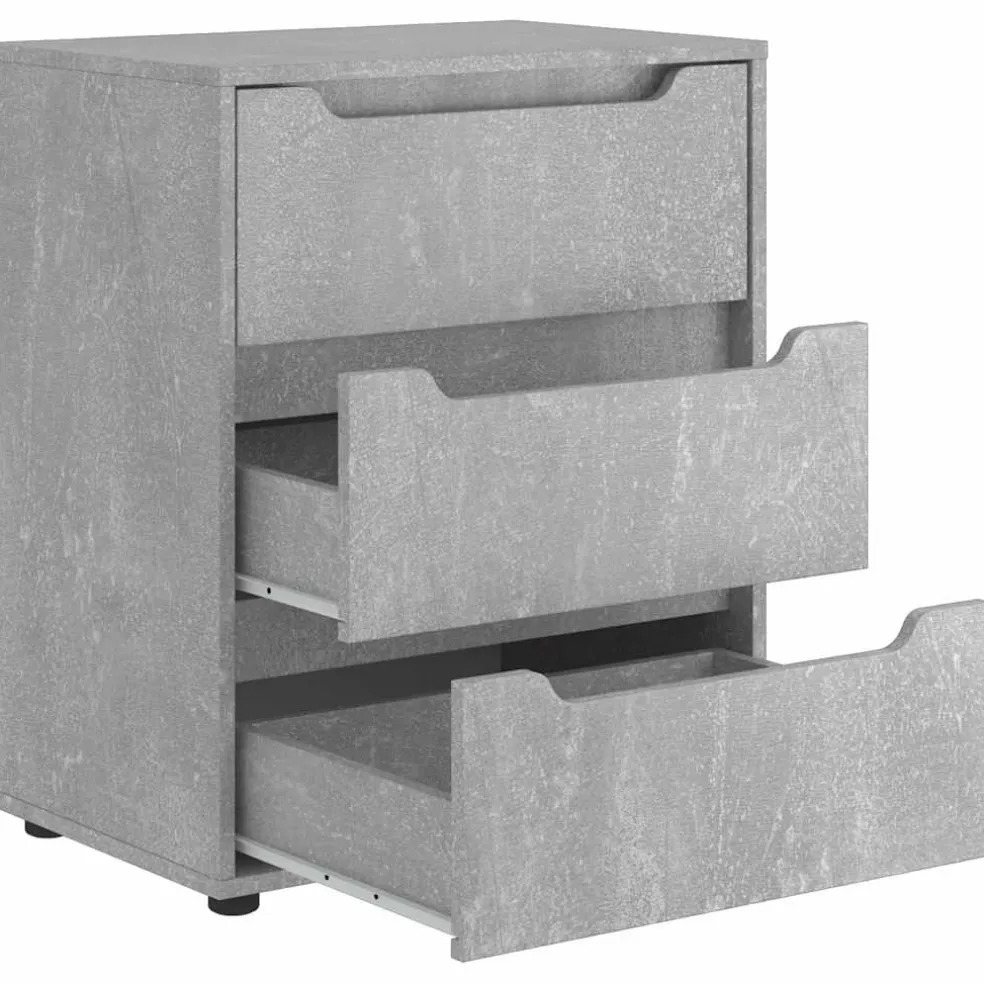 vidaXL Dressoir 60x40x73 cm spaanplaat betongrijs betongrijs